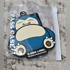 Pokemon Snorlax B-Side Label Pass Case Japan Exclusive-NWT